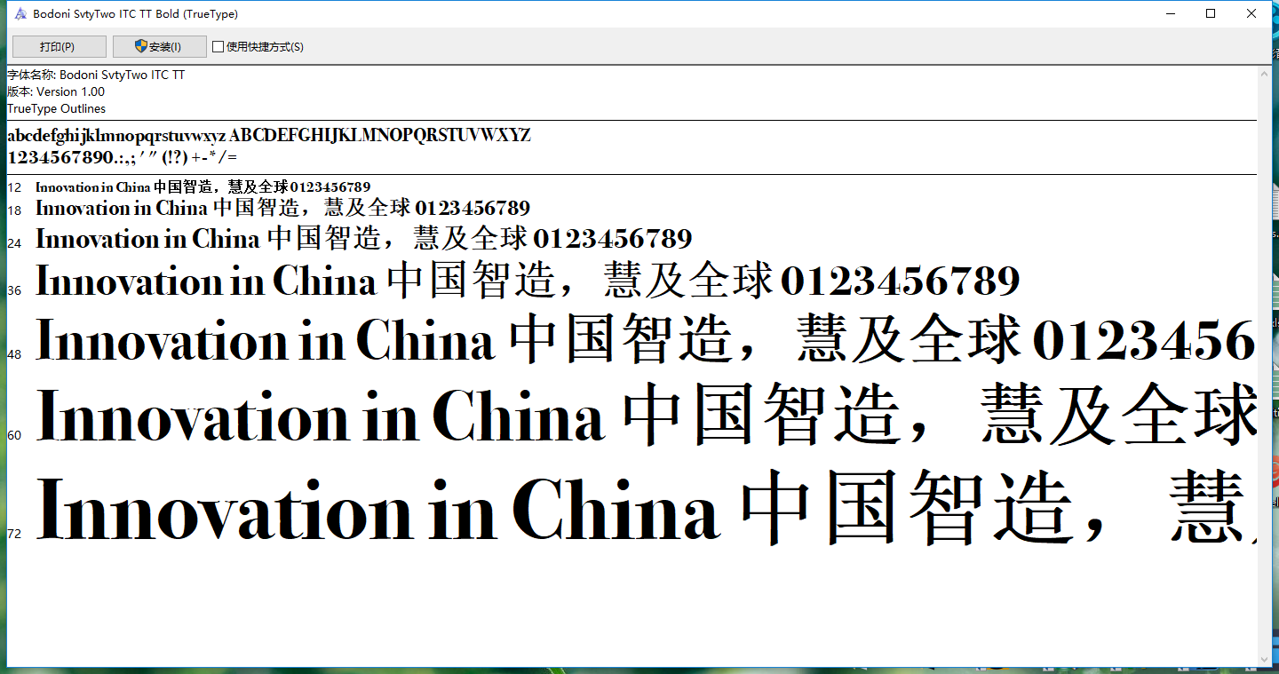 一款粗体英文字体Bodoni SvtyTwo ITC TT Bold.png 一款粗体英文字体Bodoni SvtyTwo ITC TT Bold.png